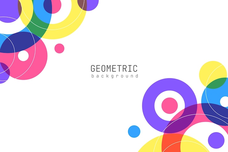 Vector gratuito diseño de fondo de diseño geométrico colorido