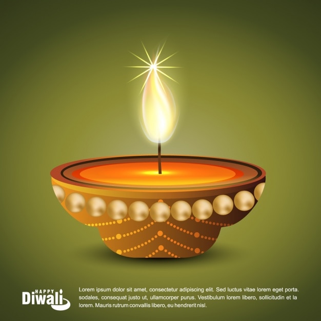 Vector gratuito diseño de fondo diwali