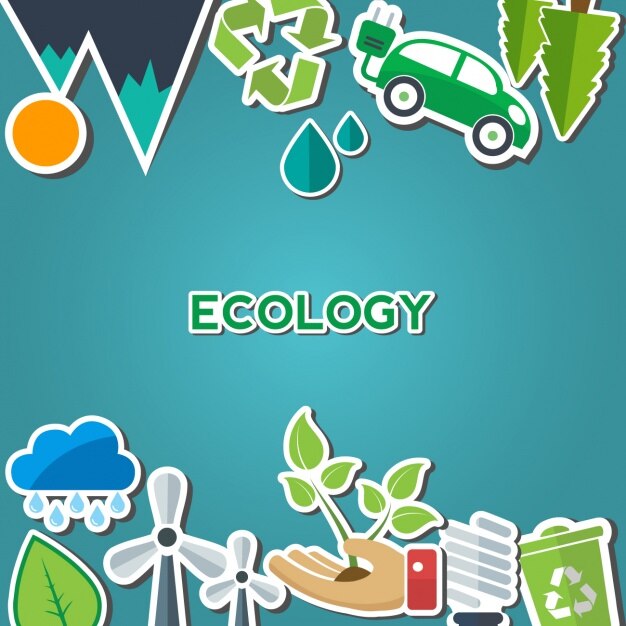 Vector gratuito diseño de fondo ecológico