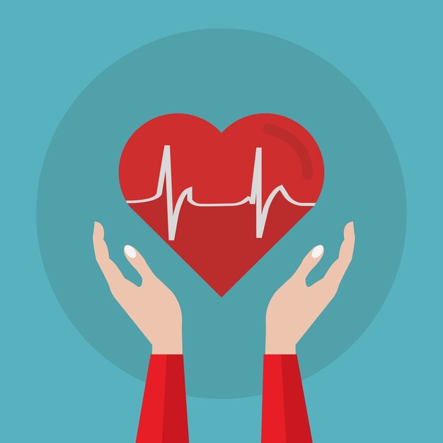 Diseño de fondo de electrocardiograma