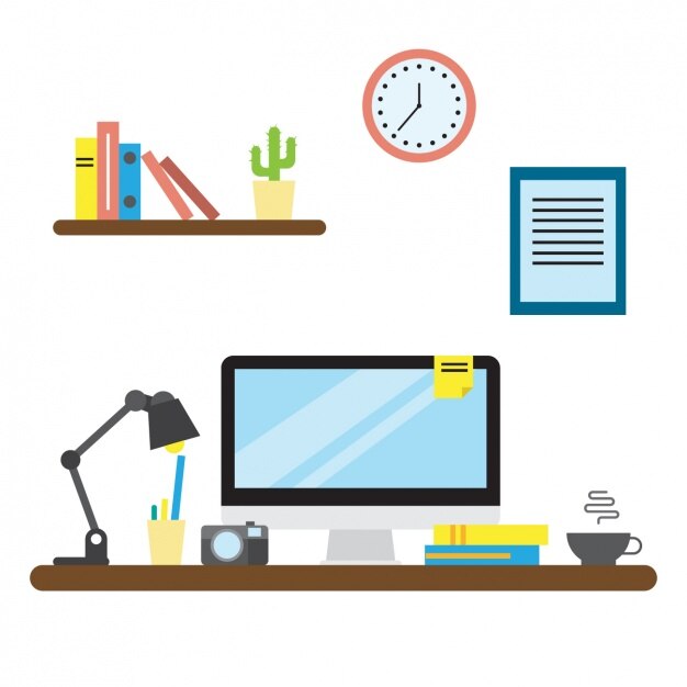 Diseño de fondo de espacio de trabajo
