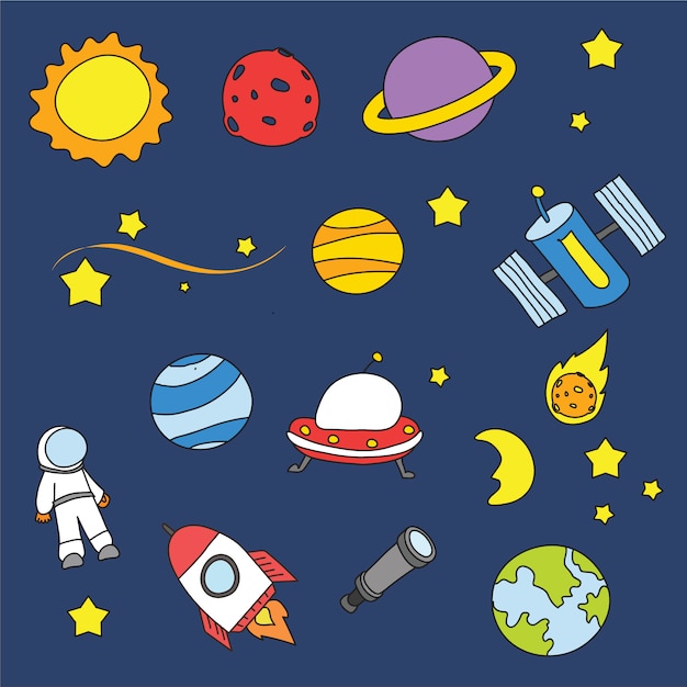 Diseño de fondo del espacio