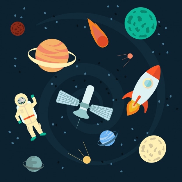 Diseño de fondo del espacio