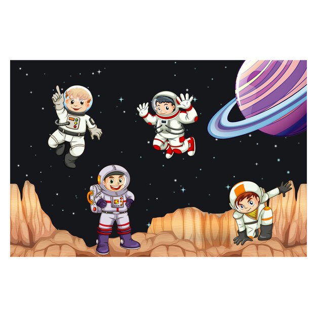 Diseño de fondo del espacio