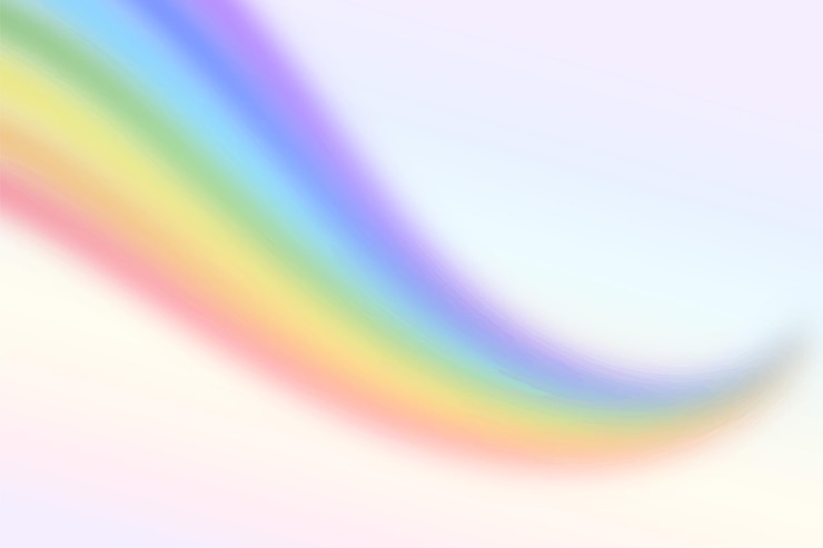 Vector gratuito diseño de fondo de espectro de arco iris borroso de estilo ondulado