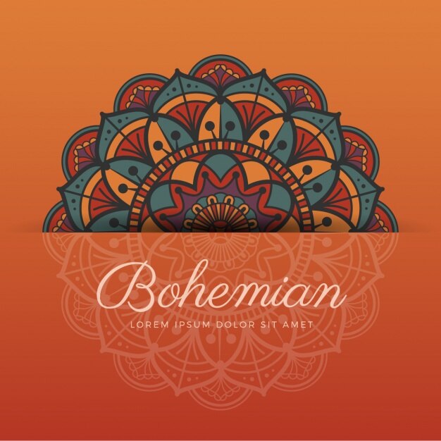 Diseño de fondo de estilo boho