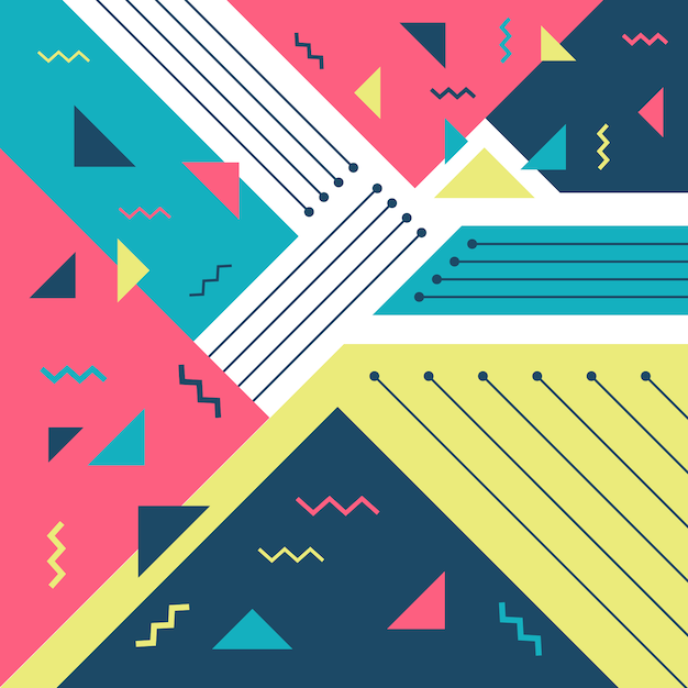 Diseño de fondo de estilo memphis