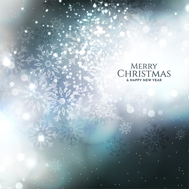 Diseño de fondo de feliz Navidad de brillos brillantes