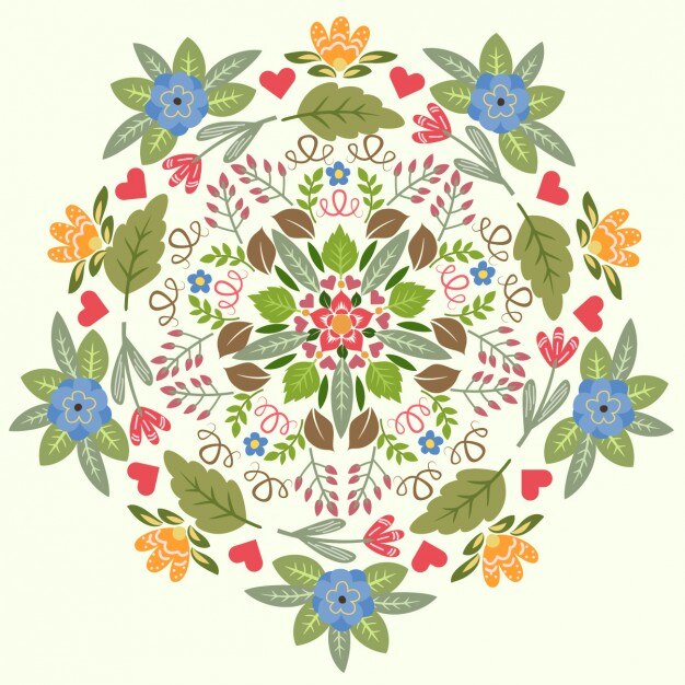 Diseño de fondo floral