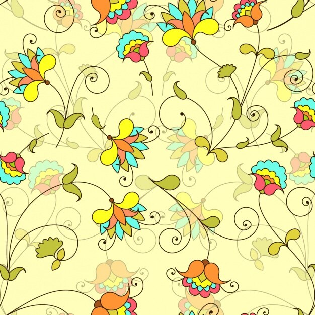 Diseño de fondo floral