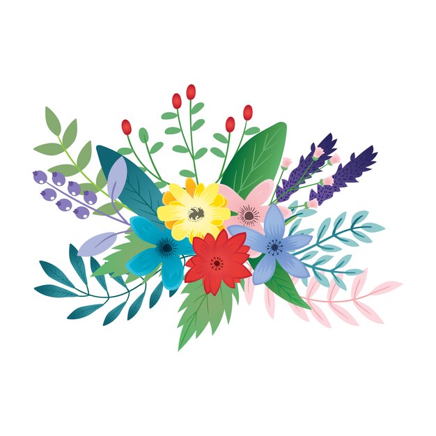 Diseño de fondo floral