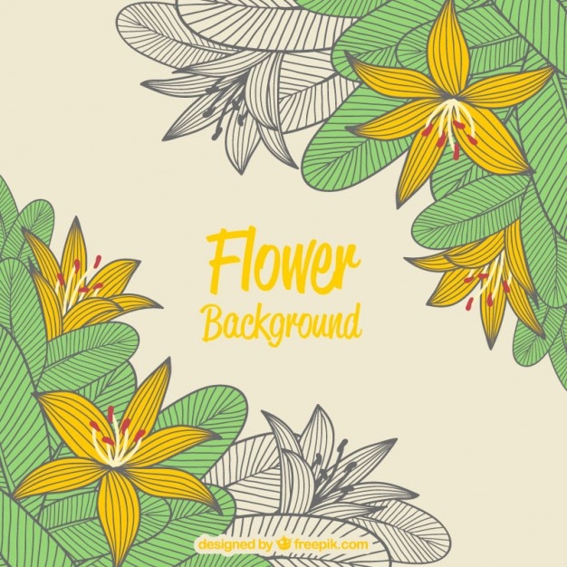 Diseño de fondo floral