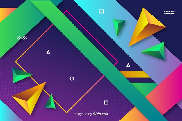 Diseño de fondo de formas geométricas