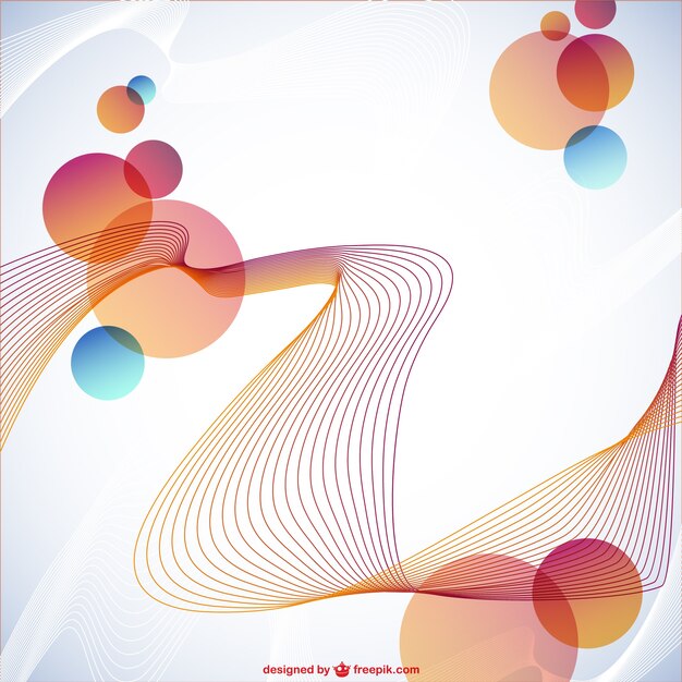 Diseño de fondo con formas semitransparentes de colores