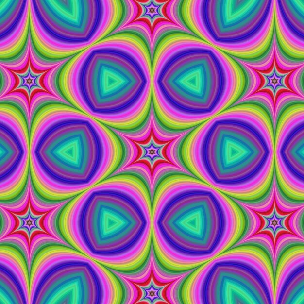 Diseño de fondo fractal de colores