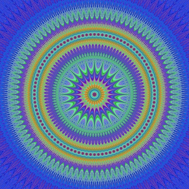 Diseño de fondo fractal de colores
