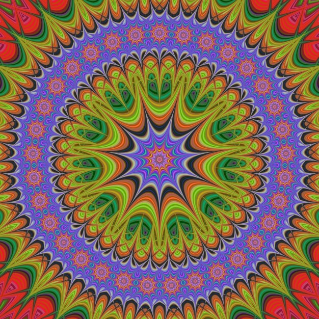 Diseño de fondo fractal colorido