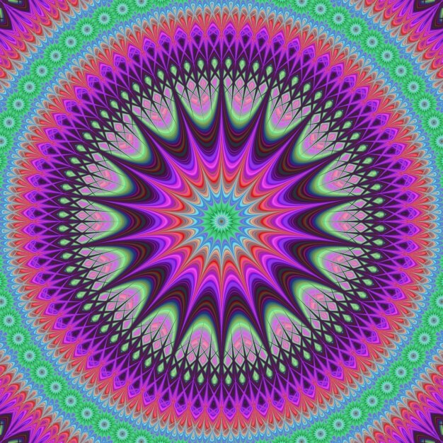 Diseño de fondo fractal colorido