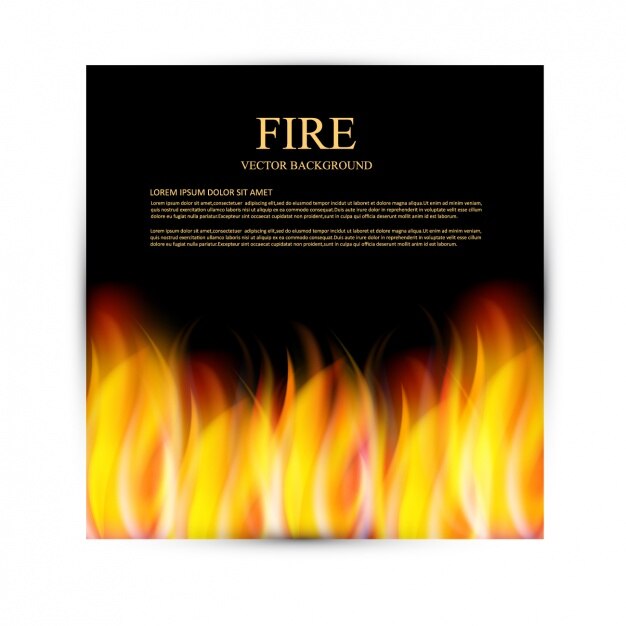 Diseño de fondo de fuego