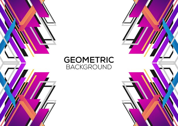 diseño de fondo geométrico moderno línea púrpura degradado minimalista