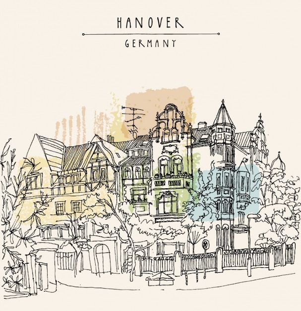 Diseño de fondo de hannover