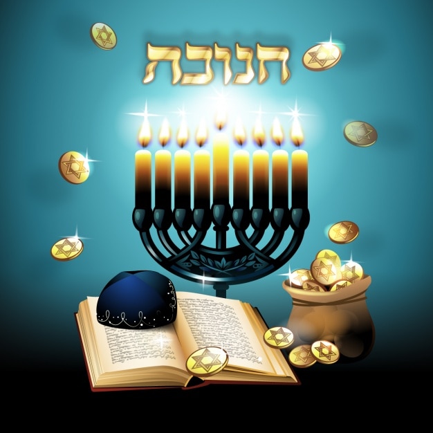 Diseño de fondo de hanukkah