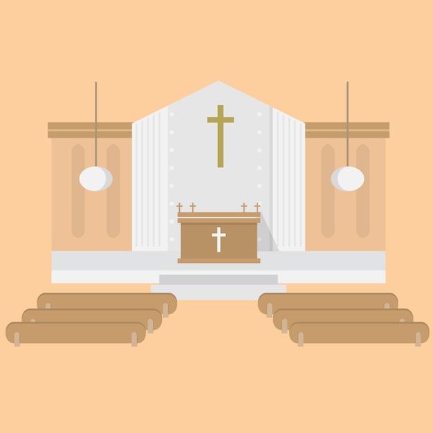 Diseño de fondo de iglesia