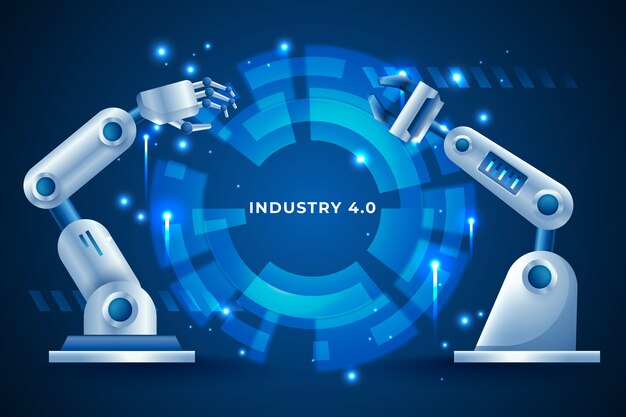 Diseño de fondo de la industria 4.0