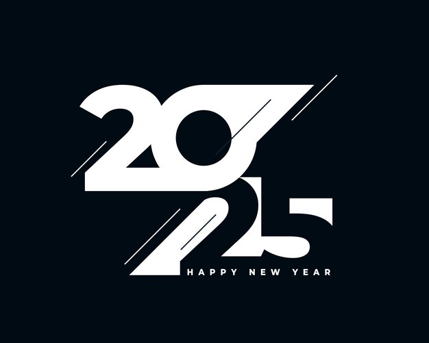 Diseño de fondo de invitación al año nuevo 2025 elegante