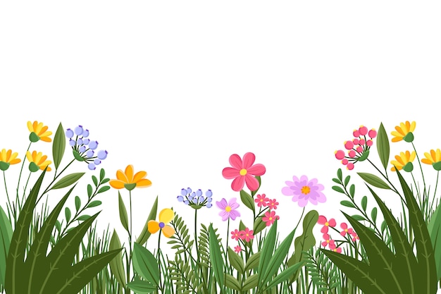 Diseño de fondo de jardín botánico