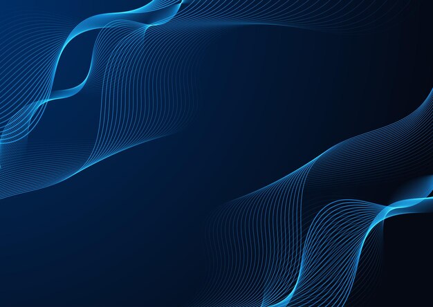 Diseño de fondo de líneas fluidas abstractas