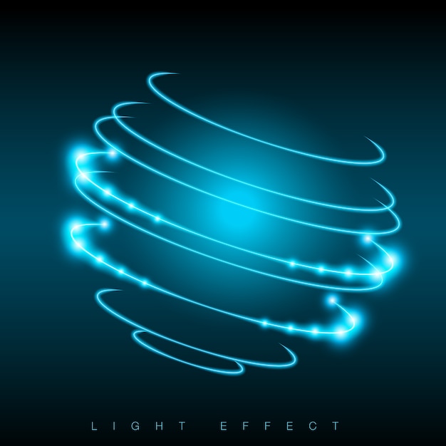 Diseño de fondo de luces azules