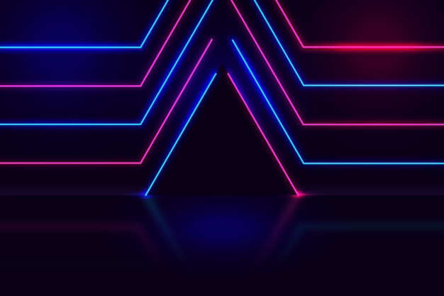 Diseño de fondo de luces de neón