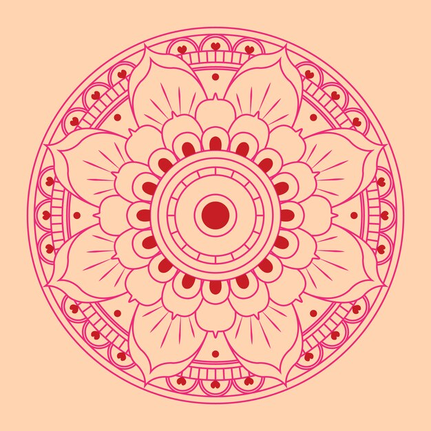 Diseño de fondo de mandala