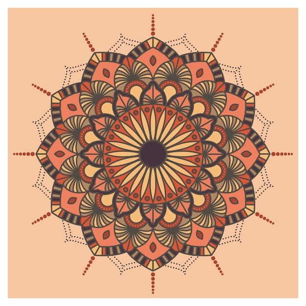 Vector gratuito diseño de fondo de mandala