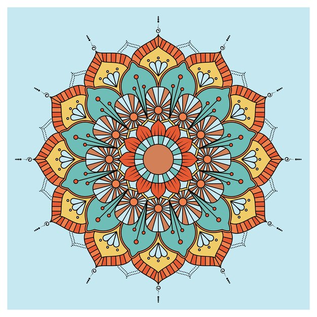 Diseño de fondo de mandala