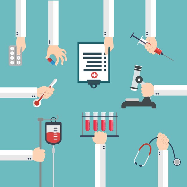 Diseño de fondo de medicina