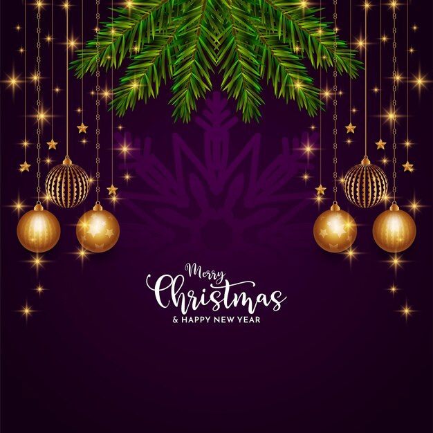 Diseño de fondo moderno y elegante para el festival de Feliz Navidad