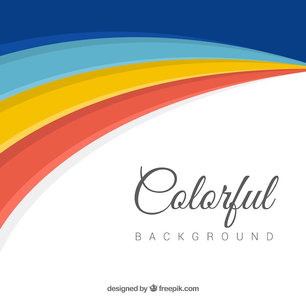 Diseño de fondo multicolor