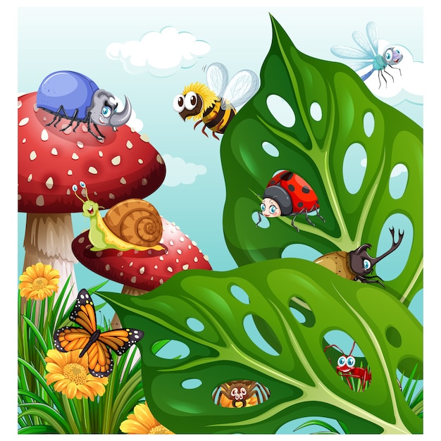 Diseño de fondo de naturaleza