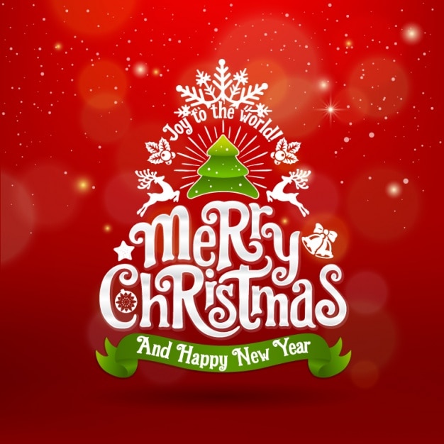 Vector gratuito diseño de fondo navideño