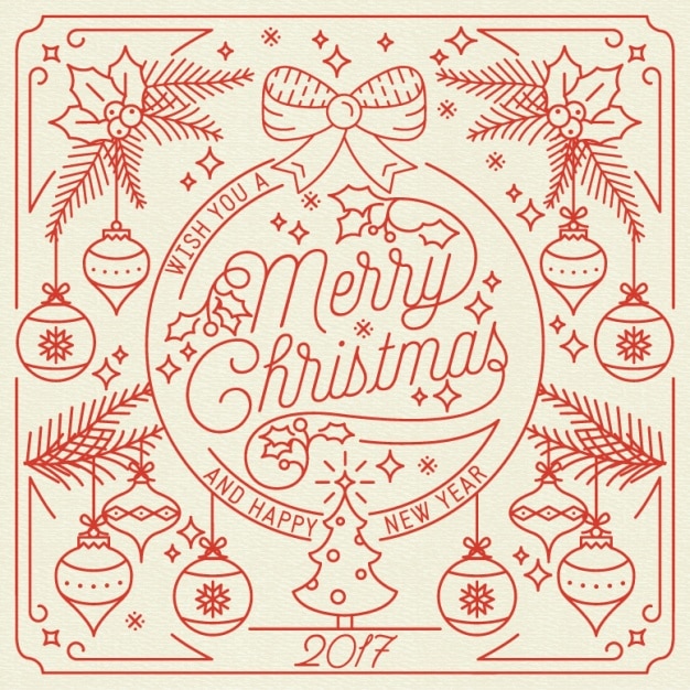 Vector gratuito diseño de fondo navideño