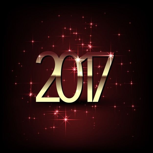 Vector gratuito diseño de fondo para el nuevo año