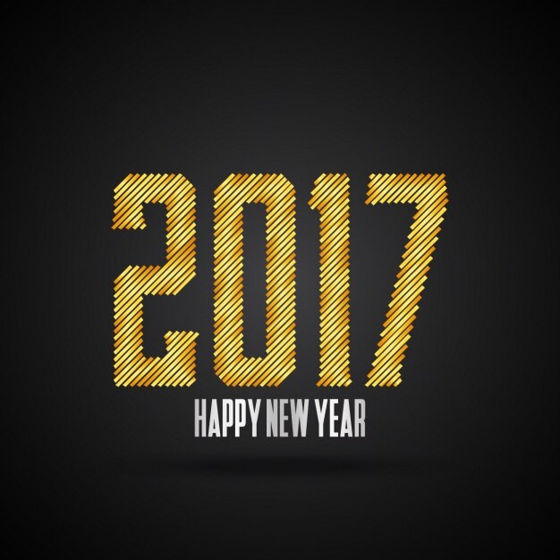 Vector gratuito diseño de fondo para el nuevo año