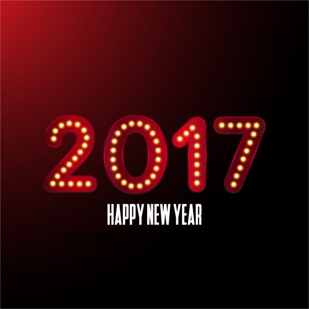 Vector gratuito diseño de fondo para el nuevo año