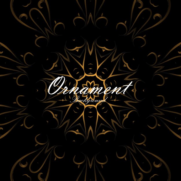 Diseño de fondo ornamental