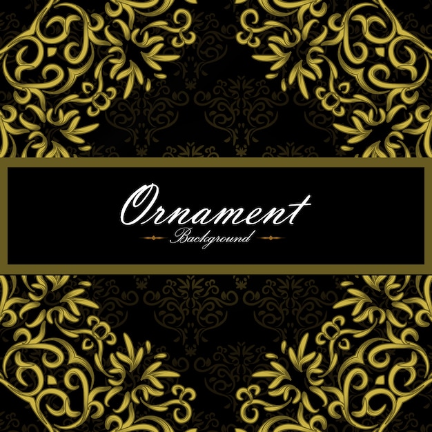 Diseño de fondo ornamental