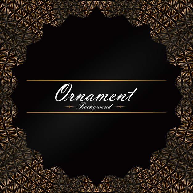 Diseño de fondo ornamental