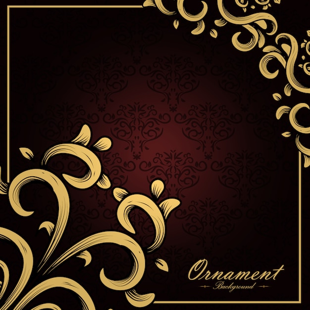 Vector gratuito diseño de fondo ornamental