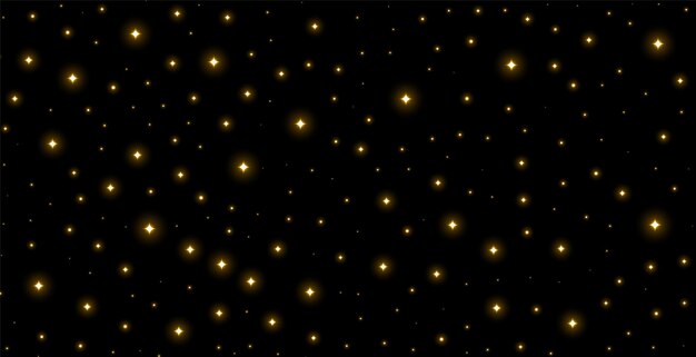 diseño de fondo oscuro de partículas de brillo dorado mágico
